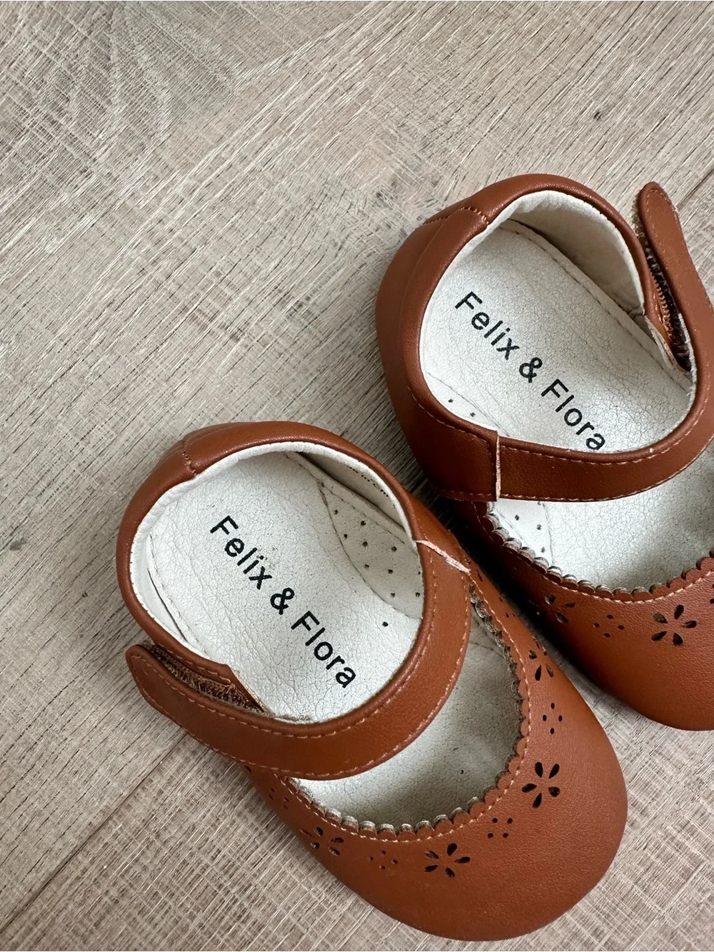 Feli & Flora Baby Tan Mary Jane Walker Shoes